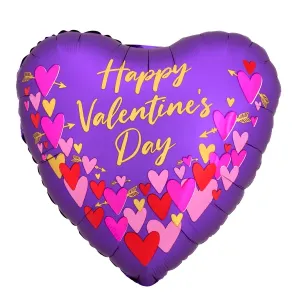 Amscan Fóliový balón saténový - Happy Valentines Day Luxe #3988723