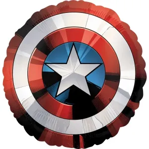 Amscan Fóliový jumbo balón - Štít Captain America #3987947