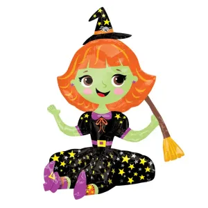 Amscan MultiBalloon Sedící čarodějnice - Halloween