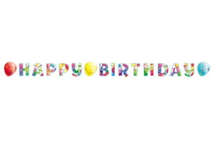 Amscan Banner Happy Birthday - Barevné balóny #3988299