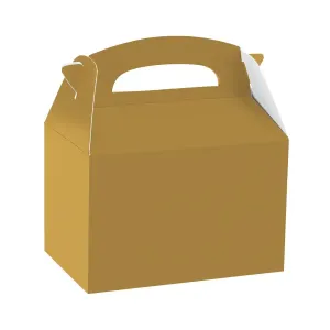 Amscan Papírový párty box - zlatý #3504862
