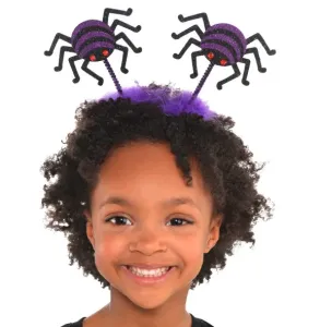 Amscan Dětská čelenka - Fialové pavouky #4450449