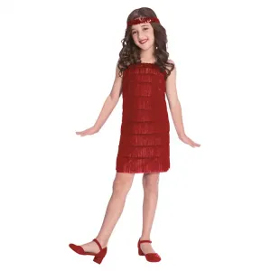 Amscan Dětský kostým - Charleston červený Velikost - děti: 8 - 10 let #3988329