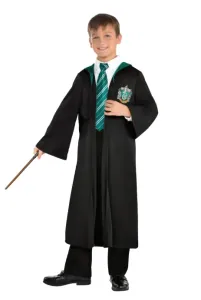 Amscan Detský čarodejnícky plášť Slizolin - Harry Potter Velikost - děti: 10 - 12 let #509678
