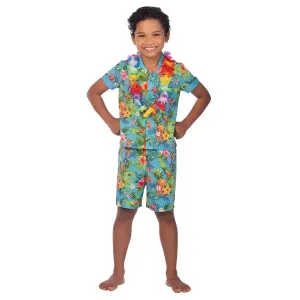 Amscan Dětský kostým - Havaj modrý kluk Velikost - děti: 10 - 12 let