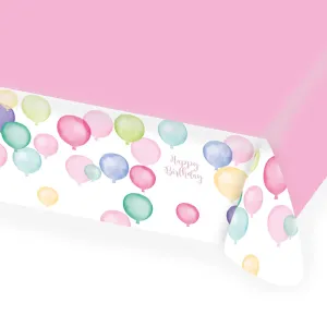 Amscan Ubrus Happy Birthday - Pastelové balóny 115 x 175 cm #3988291