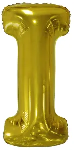 Amscan Fóliový balónek písmeno I, zlatý 86 cm