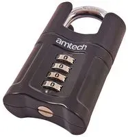Amtech T1147 50Mm 4 Digit Combination  Padlock