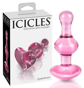 Iciciles No. 75 - please, glass anal dildo (pink)