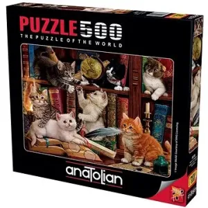 Anatolian Puzzle Kočičky v knihovně 500 dílků
