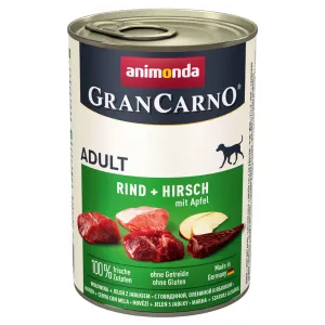 Animonda GranCarno Original Adult 6 x 400 g - hovězí a jelen s jablky