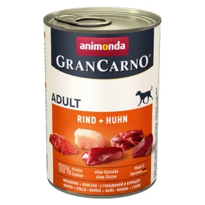 Animonda GranCarno Original 12 x 400 g výhodné balení - hovězí a kuřecí