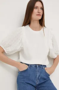 Bavlněné tričko Answear Lab bílá barva #6029956