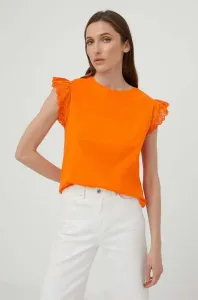 Bavlněné tričko Answear Lab oranžová barva