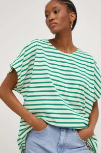 Bavlněné tričko Answear Lab zelená barva #5962949
