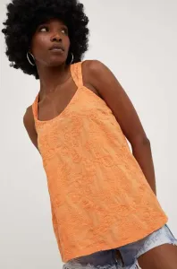 Bavlněný top Answear Lab oranžová barva #5165146