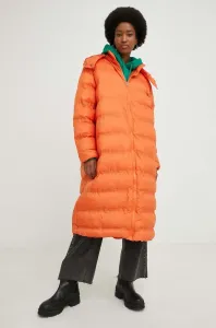 Bunda Answear Lab dámská, oranžová barva, zimní, oversize #4127493