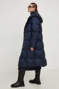Péřová bunda Answear Lab dámská, tmavomodrá barva, zimní