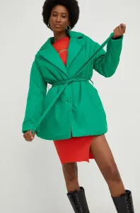 Bunda Answear Lab dámská, zelená barva, přechodná, oversize