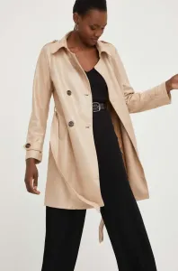 Kabát Answear Lab dámský, béžová barva, přechodný #5251585