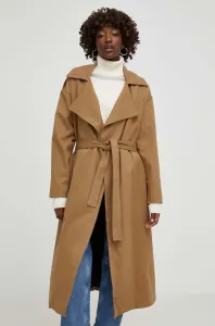 Kabát Answear Lab dámský, béžová barva, přechodný #6113715