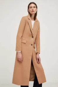 Kabát Answear Lab dámský, hnědá barva, přechodný #5988232