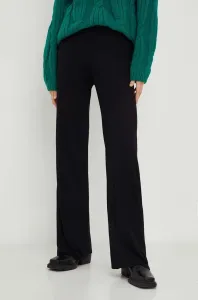 Kalhoty Answear Lab dámské, černá barva, jednoduché, high waist #5254137