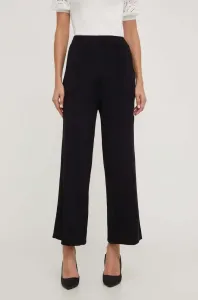 Kalhoty Answear Lab dámské, černá barva, jednoduché, high waist #5414262