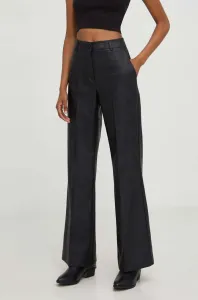 Kalhoty Answear Lab dámské, černá barva, jednoduché, high waist #6056477