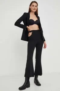 Kalhoty Answear Lab dámské, černá barva, zvony, high waist #5253703