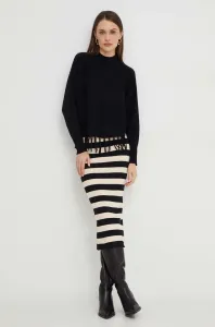 Komplet - svetr a sukně Answear Lab černá barva #6118147
