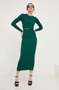 Komplet - svetr a sukně Answear Lab zelená barva #5968063