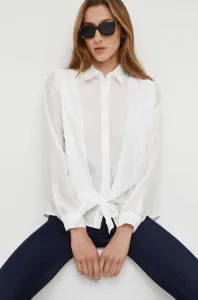 Košile Answear Lab dámská, bílá barva, regular, s klasickým límcem #5254178
