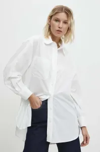 Košile Answear Lab dámská, bílá barva, relaxed, s klasickým límcem #6122319