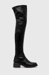 Kozačky Answear Lab dámské, černá barva, na plochém podpatku, lehce zateplené #6118479