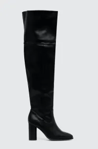 Kozačky Answear Lab dámské, černá barva, na podpatku #6106194