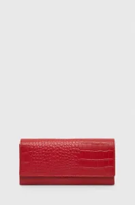Kožená peněženka Answear Lab červená barva #6122475