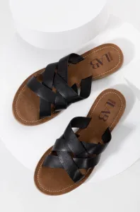 Kožené pantofle Answear Lab dámské, černá barva #4984169