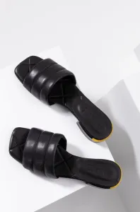 Kožené pantofle Answear Lab dámské, černá barva #1990422