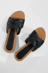 Kožené pantofle Answear Lab dámské, černá barva #1992495
