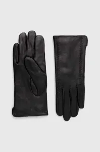 Kožené rukavice Answear Lab dámské, černá barva #6112041