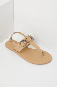 Kožené sandály Answear Lab Dámské, béžová barva #5040863