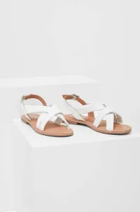 Kožené sandály Answear Lab dámské, bílá barva #5677413