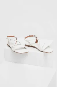 Kožené sandály Answear Lab dámské, bílá barva #5272024