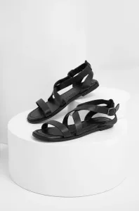 Kožené sandály Answear Lab dámské, černá barva #5007649