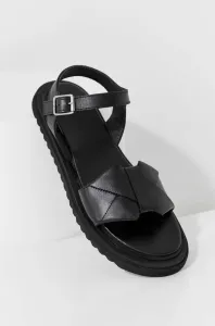 Kožené sandály Answear Lab dámské, černá barva #4944634