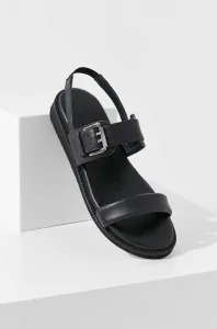 Kožené sandály Answear Lab dámské, černá barva #4944635