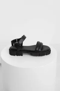 Kožené sandály Answear Lab dámské, černá barva #4947766