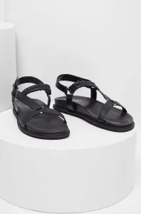 Kožené sandály Answear Lab dámské, černá barva #5161564