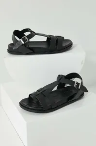 Kožené sandály Answear Lab dámské, černá barva #4944640